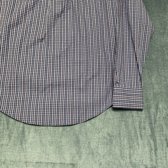 Banana Republic Dress Shirt Mens Small 14-14.5 Multi Plaid Non Iron Classic Fit - Picture 16 of 16